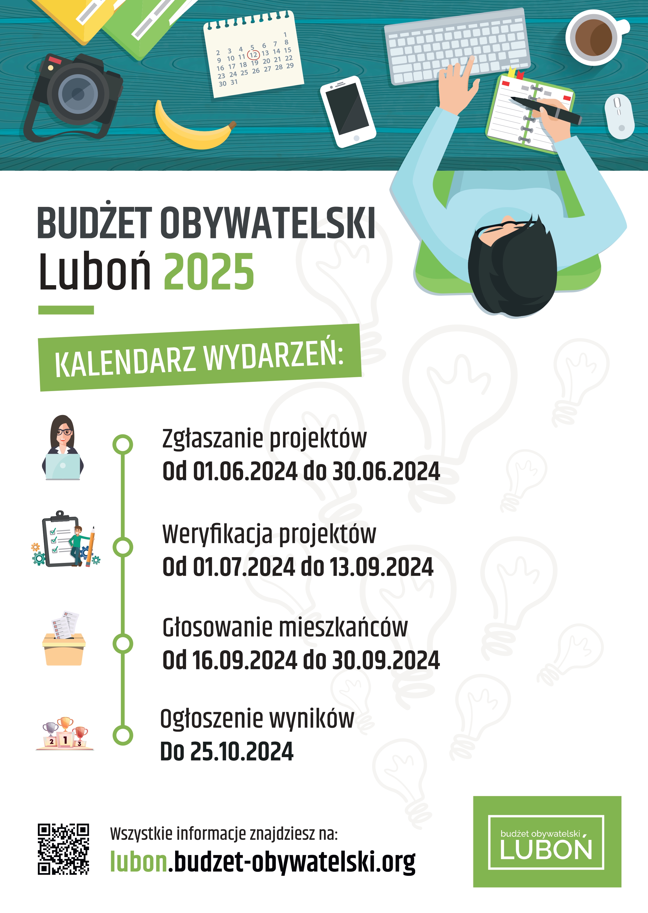 Harmonogram Lubońskiego Budżetu Obywatelskiego 2025