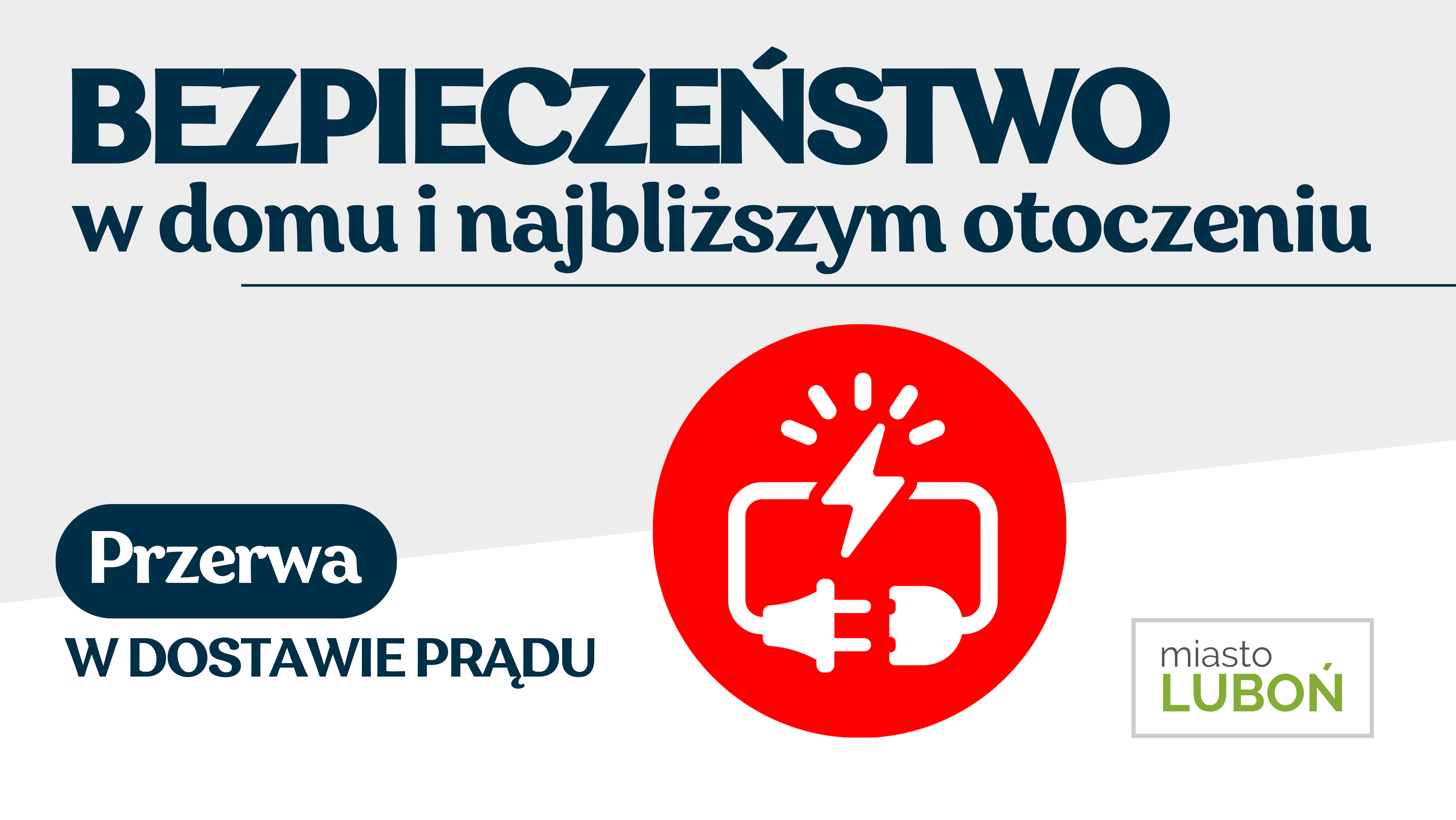 Przerwa w dostawie prądu, grafika ozdobna, treść dostępna w artykule