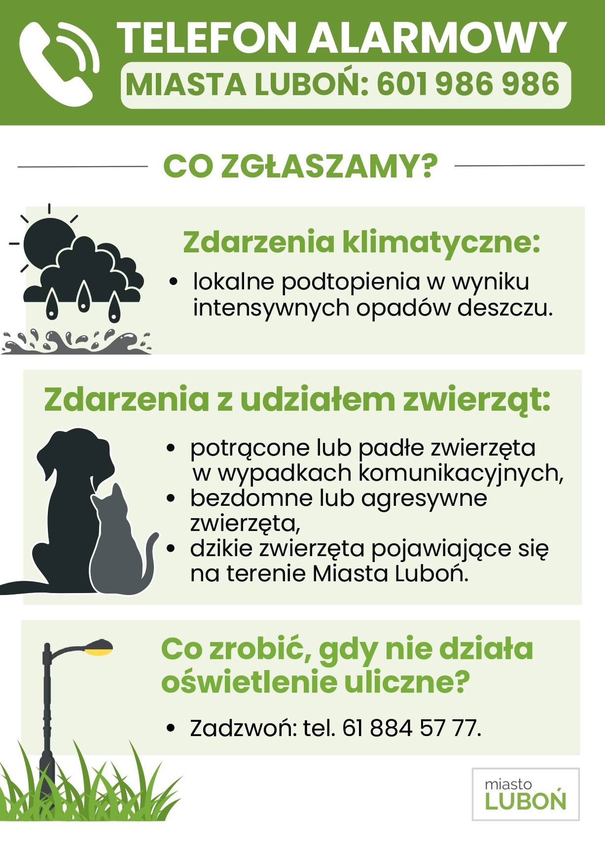 Ulotka alarmowa, treść dostępna w artykule na stronie