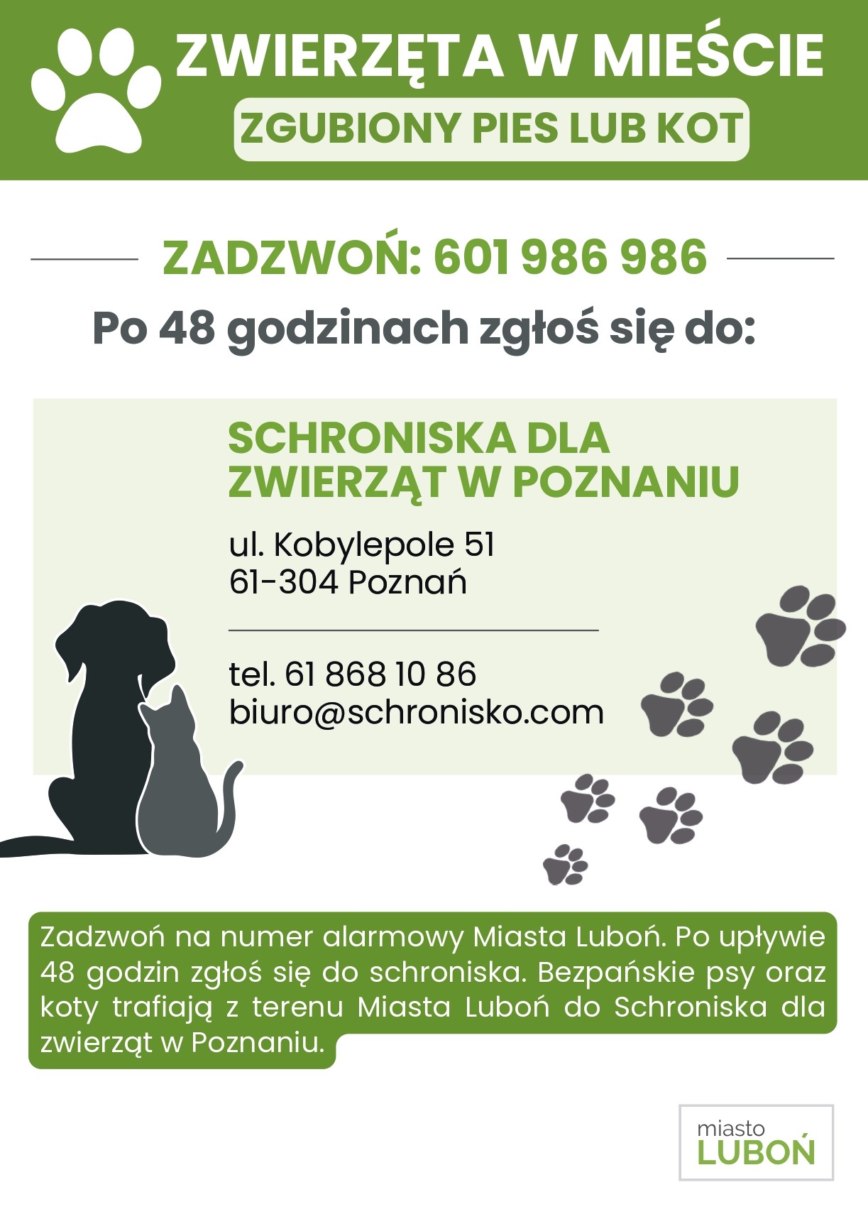 Ulotka alarmowa, treść dostępna w artykule na stronie