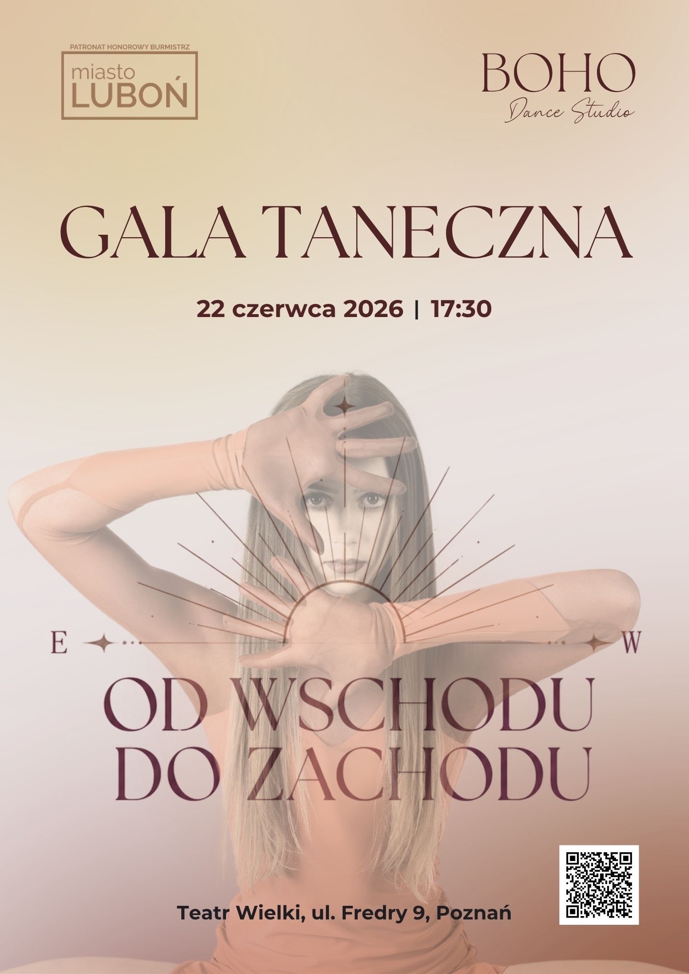 plakat informujący o Gali Boho Dance Studio - informacje powtórzone w artykule