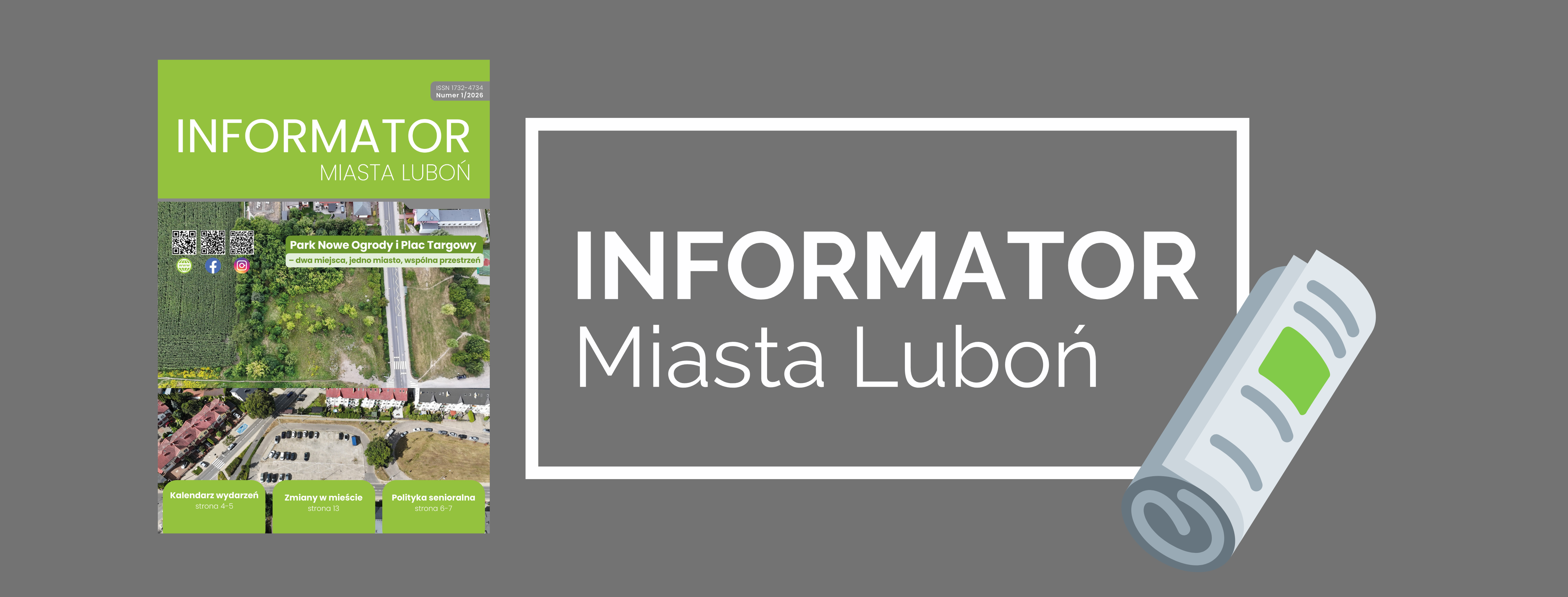 Informator Miasta Luboń - wydanie 1.2026 grafika ozdobna