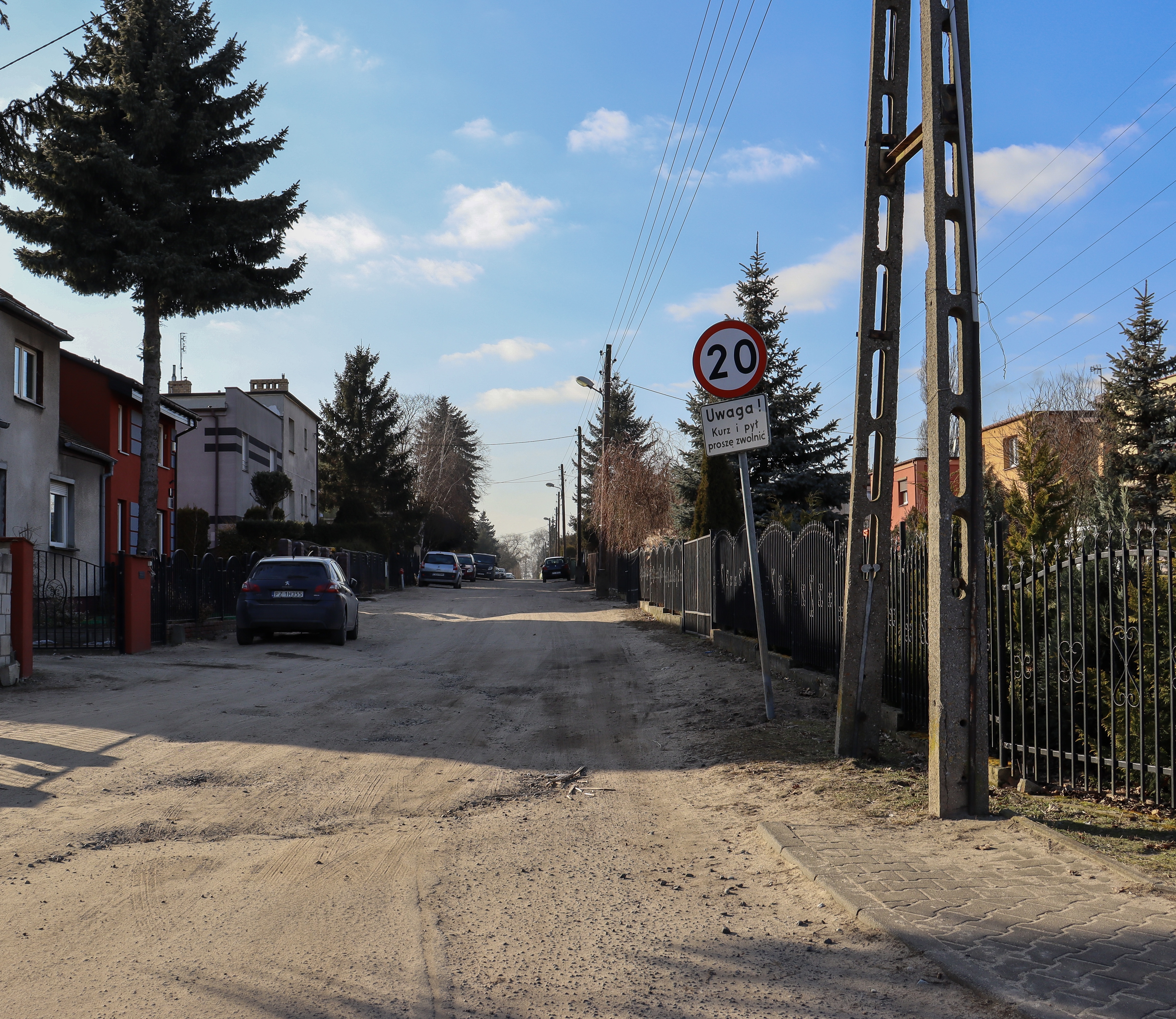 Aktualny stan ul. Parkowej w Luboniu. Fot. Archiwum UML