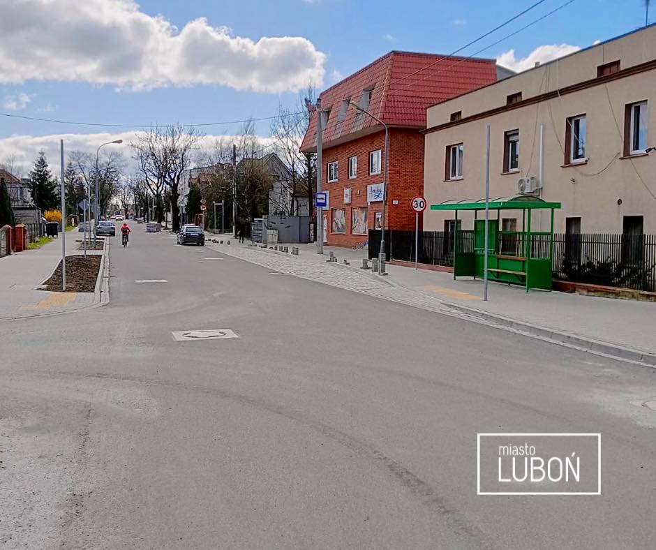 Na zdjęciu widać przebudowaną ulicę Kościuszki.