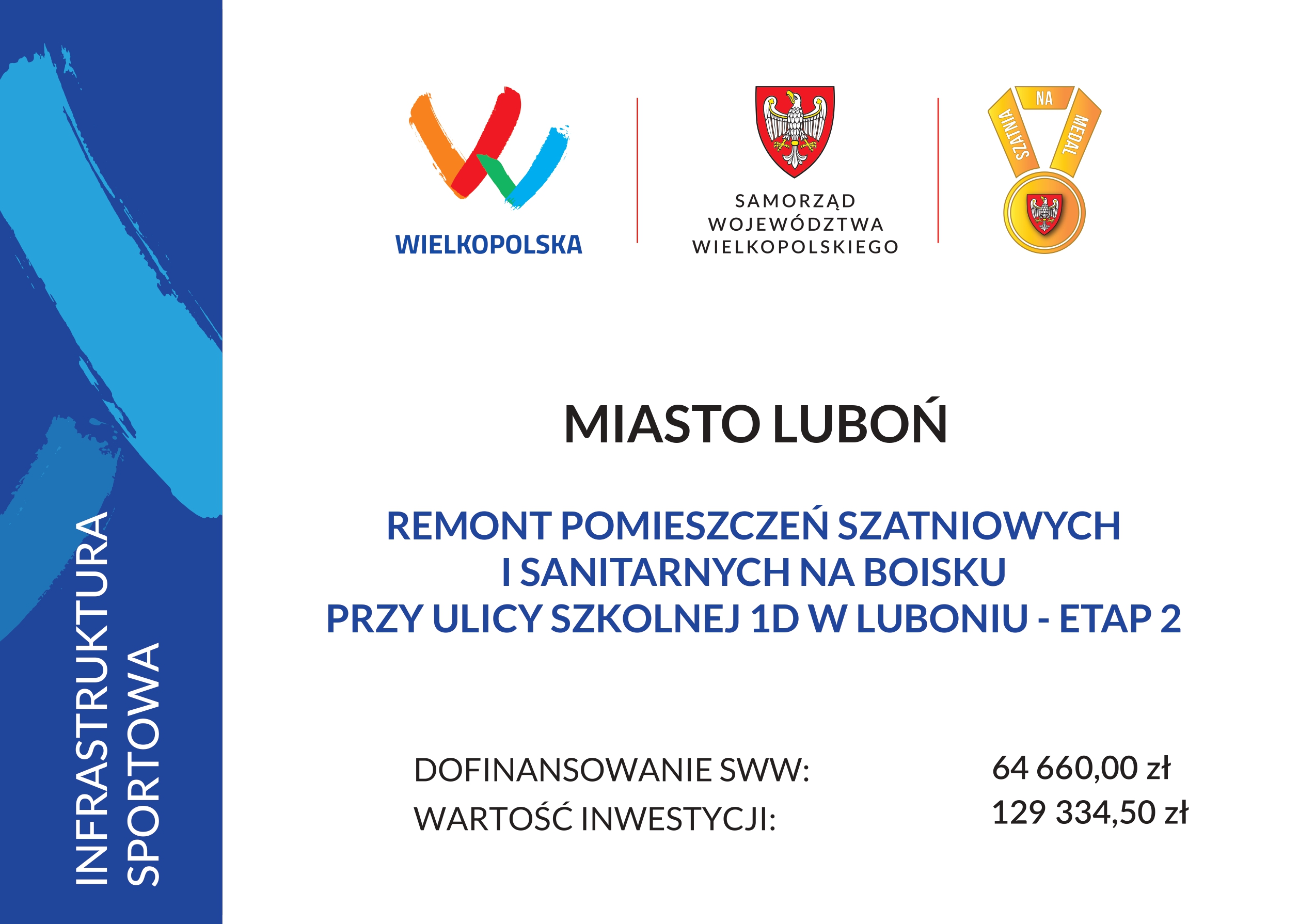 Grafika dotycząca dofinansowania z programu szatnia na medal 2025
